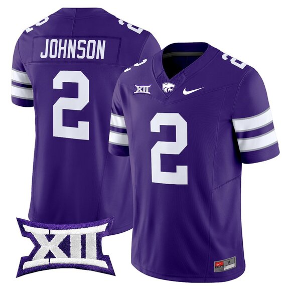 Mens Youths Kids Womens 2 Avery Johnson Purple Vapor Stitched Jersey